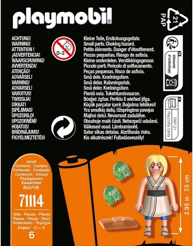 Playmobil 71114 Naruto: Tsunade Figure Set, Naruto Shippuden Anime Collectors Figure, Playset Suitable for Children and 