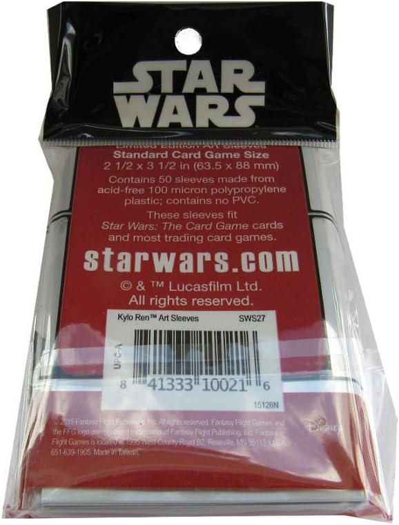 Fantasy Flight Games FFGSWS27 Kylo Ren Art Sleeve Display: Star Wars The Force Awakens, Multicoloured