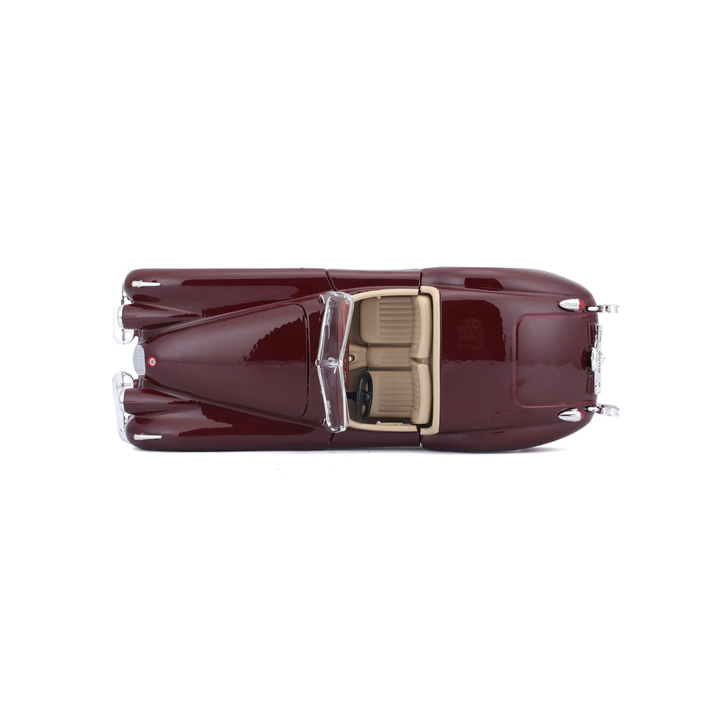 Bburago 1:24 Bijoux Jaguar XK 120 Roadster (1951) Assorted Colours, Silver Or Wine Red Metallic