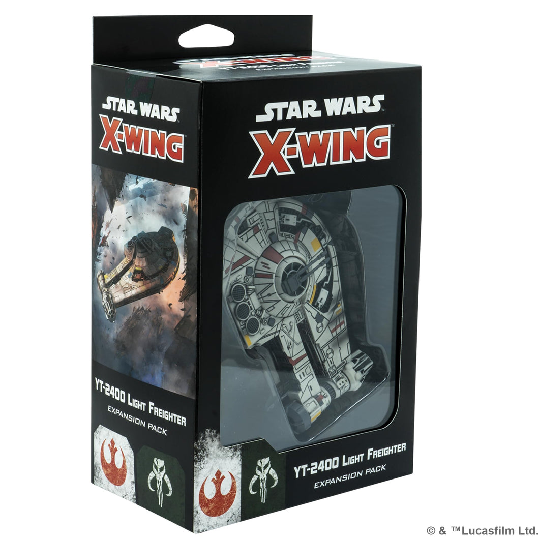 Atomic Mass Games | Star Wars X-Wing: YT-2400 Light Freighter | Miniatures Game | Ages 14+ | 2 Players | 90 Minutes Playing Time