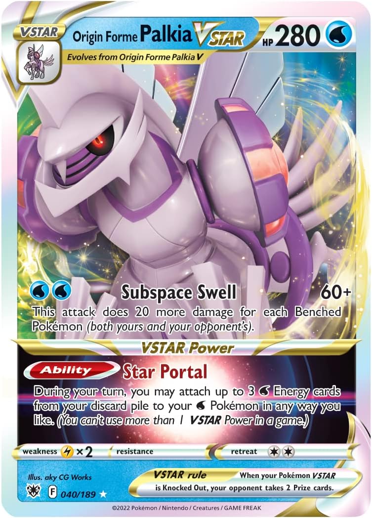 Pokémon TCG: Origin Forme Palkia VSTAR League Battle Deck (60-Card Ready-to-Play Deck, 3 Foil V Cards & 2 Foil VSTAR Car