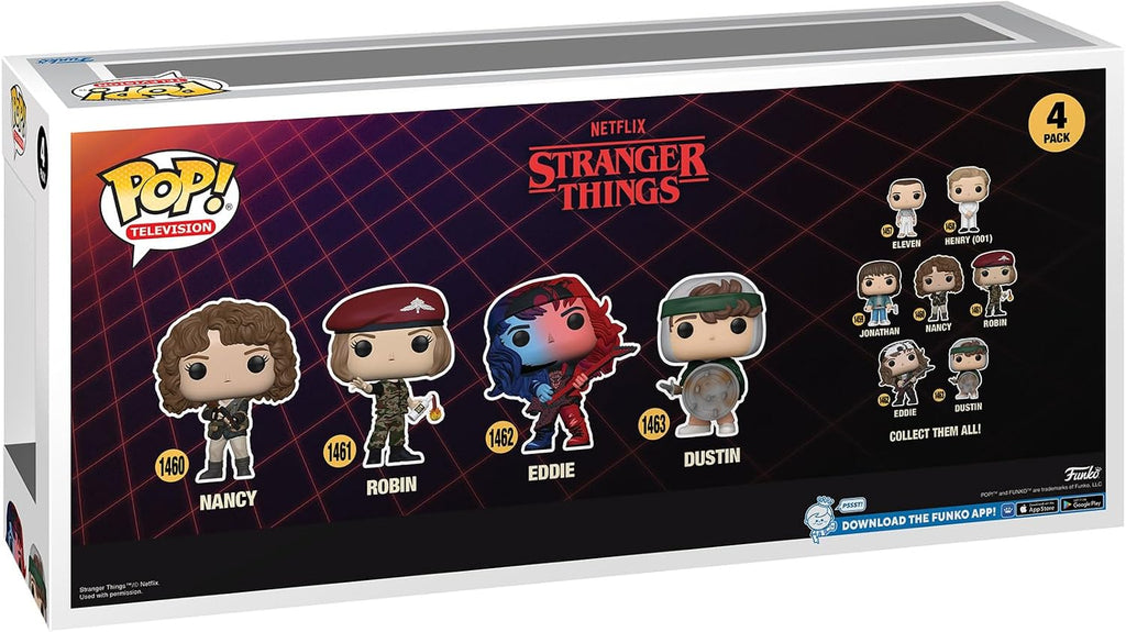 Funko POP! TV: Stranger Things - Robin, Nancy, Dustin & Eddie - 4 Pack