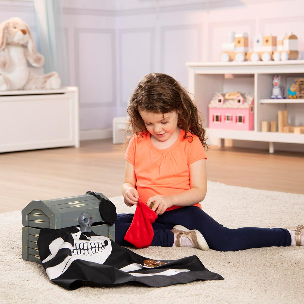 Melissa & Doug Wooden Pirate Chest Toy