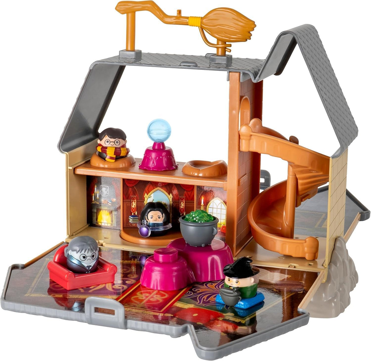 Squish-a-longs “Harry Potter” Hogwarts Castle Playset - Severus Snape, Harry Potter, Minerva McGonagall, and Moaning Myr