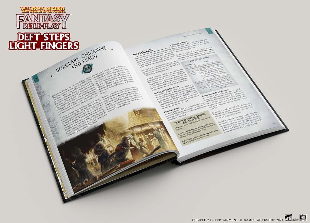 Cubicle 7 - Warhammer Fantasy Roleplay: Deft Steps Light Fingers, For Ages 14 and Up