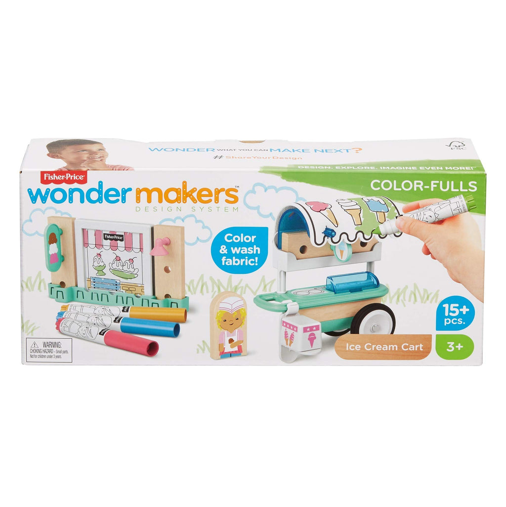 Fisher-Price Wonder Makers Ice Cream Cart, Craft Building & Track Set