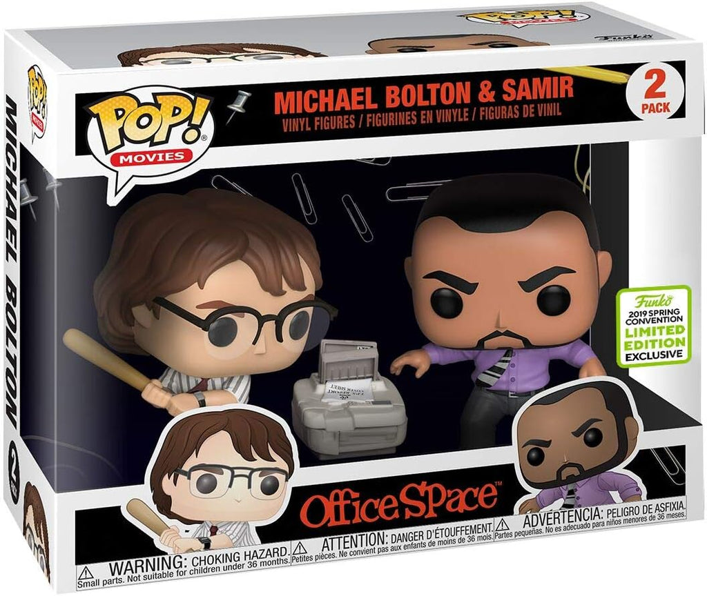 Alles Routine Office Space ECCC 2019 - Office Space Michael Bolton and Samir (2 Pack) Vinyl Figure Funko Pop! Standard