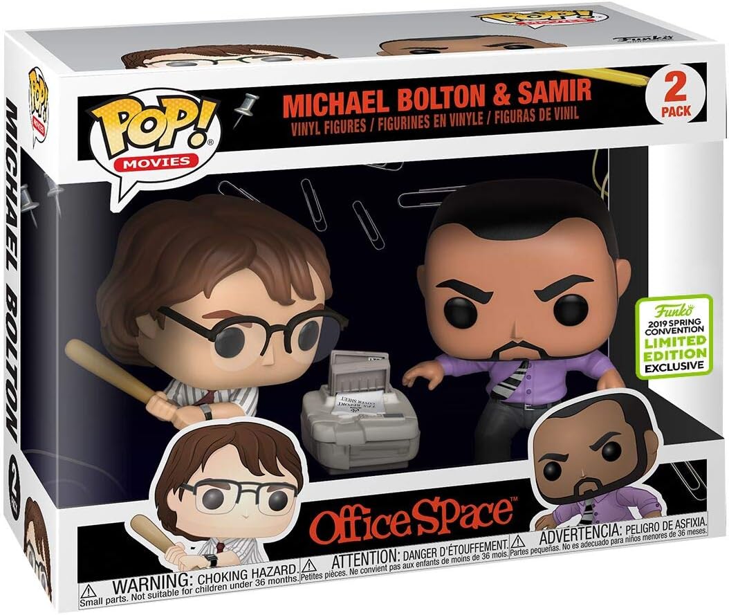 Alles Routine Office Space ECCC 2019 - Office Space Michael Bolton and Samir (2 Pack) Vinyl Figure Funko Pop! Standard