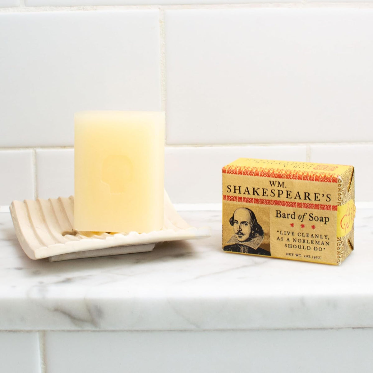William Shakespeare's Bard of Soap - 1 Mini Bar of Soap - Made in the USA