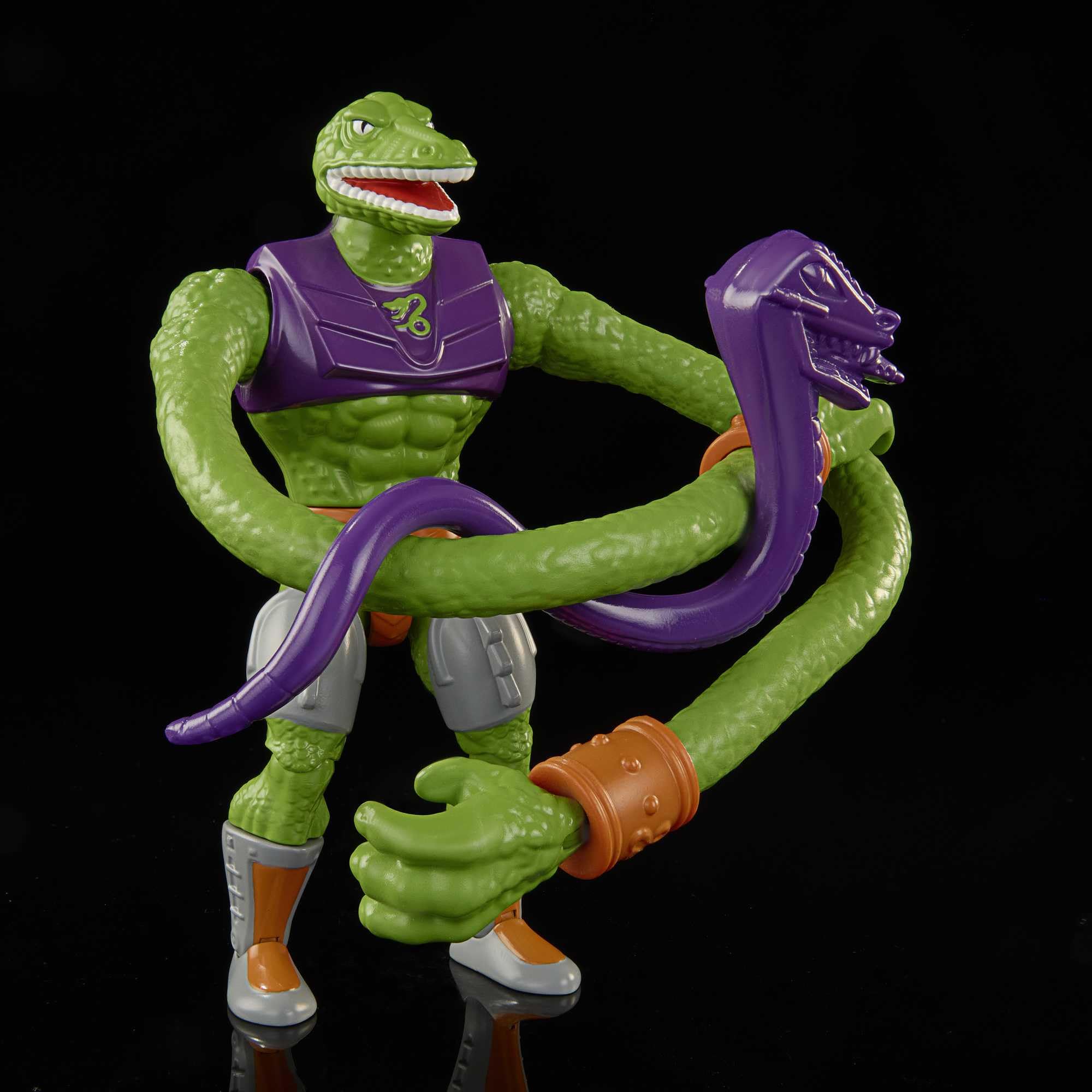 Masters of the Universe Origins Toy, Rise of Snake Men Sssqueeze, Articulated Collectible MOTU Figure with Accessory and Mini Comic, HKM78