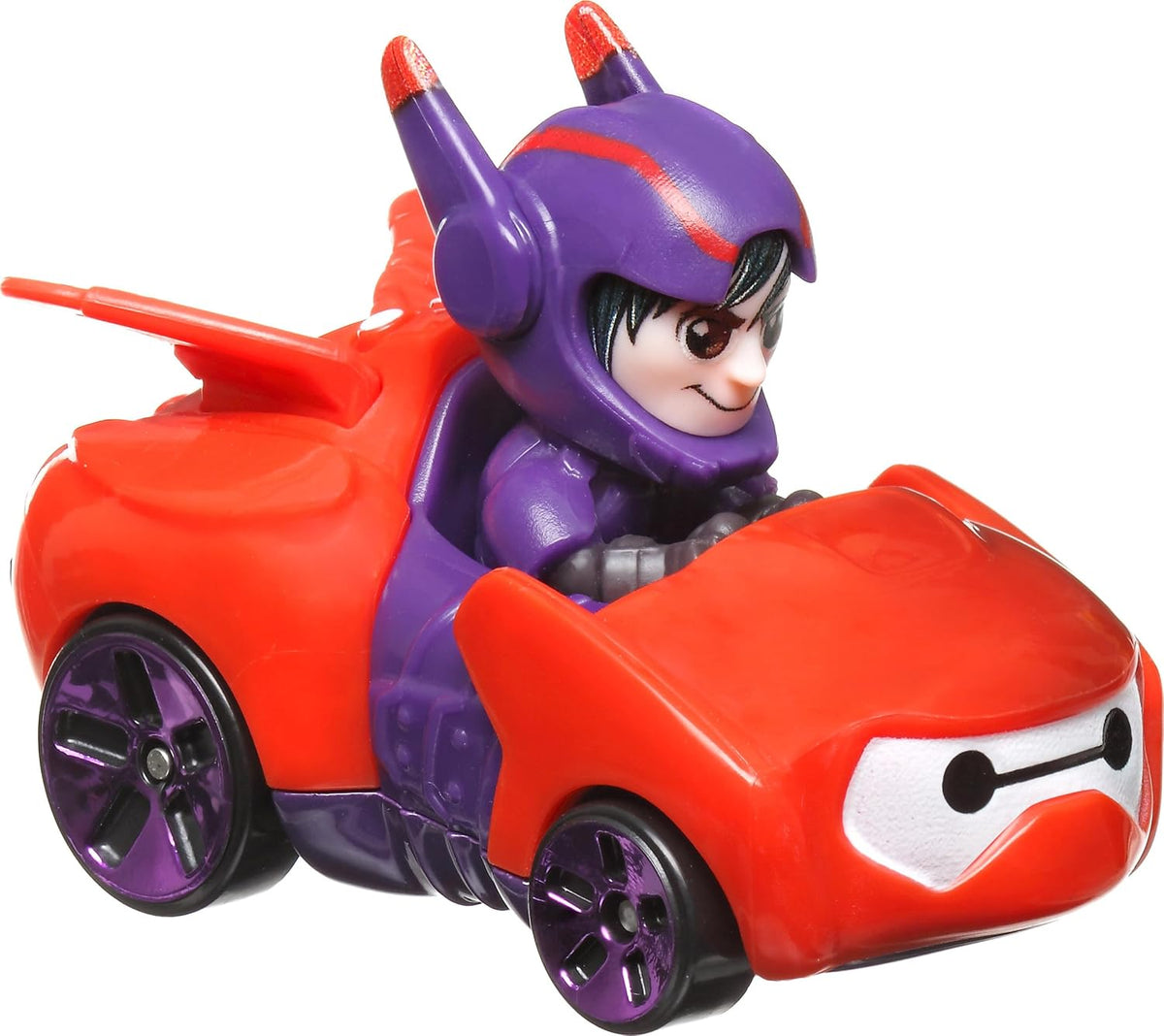 Hot Wheels RacerVerse, Set of 4 Die-Cast Disney Toy Cars Optimized for Hot Wheels Track with Popular Disney Characters a