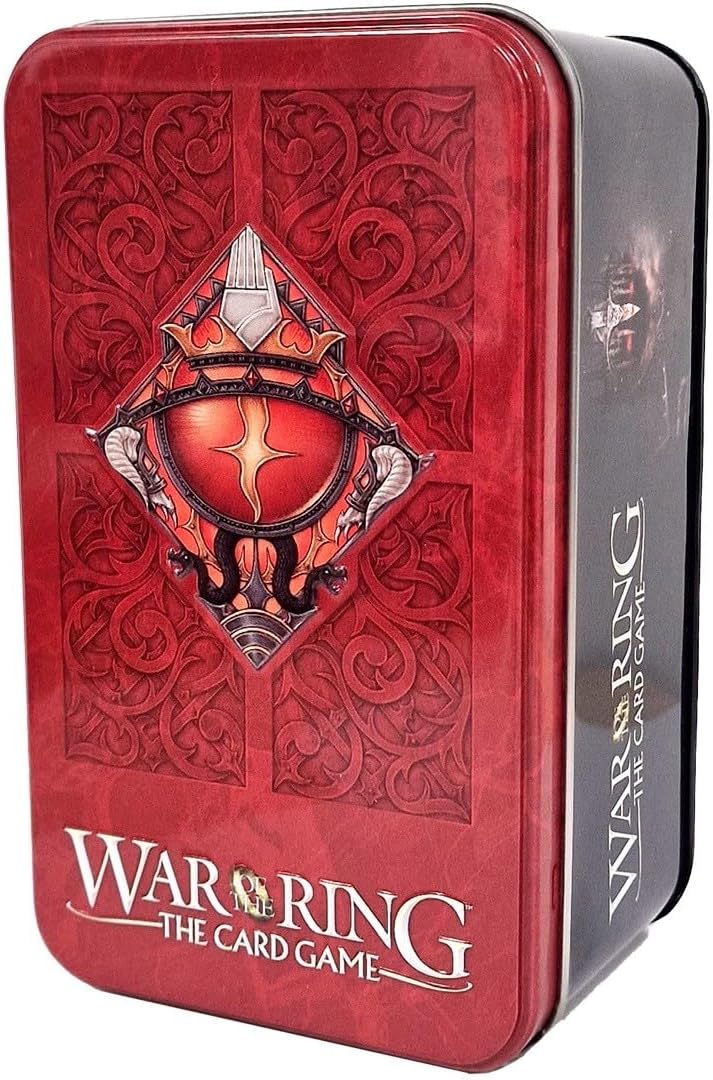 Ares Games War of The Ring: Card Box and Sleeves (Shadow Edition), Red