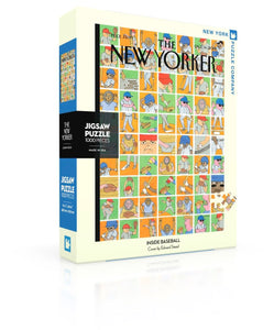 New York Puzzle Company - New Yorker Inside Baseball - 1000 Piece Jigsaw Puzzle