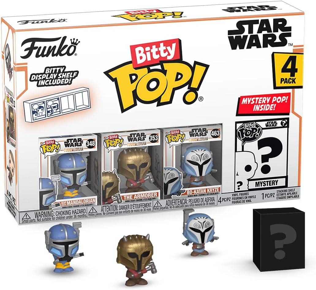 POP Funko Bitty 4 Pack: Star Wars: The Mandalorian - The Armorer & More