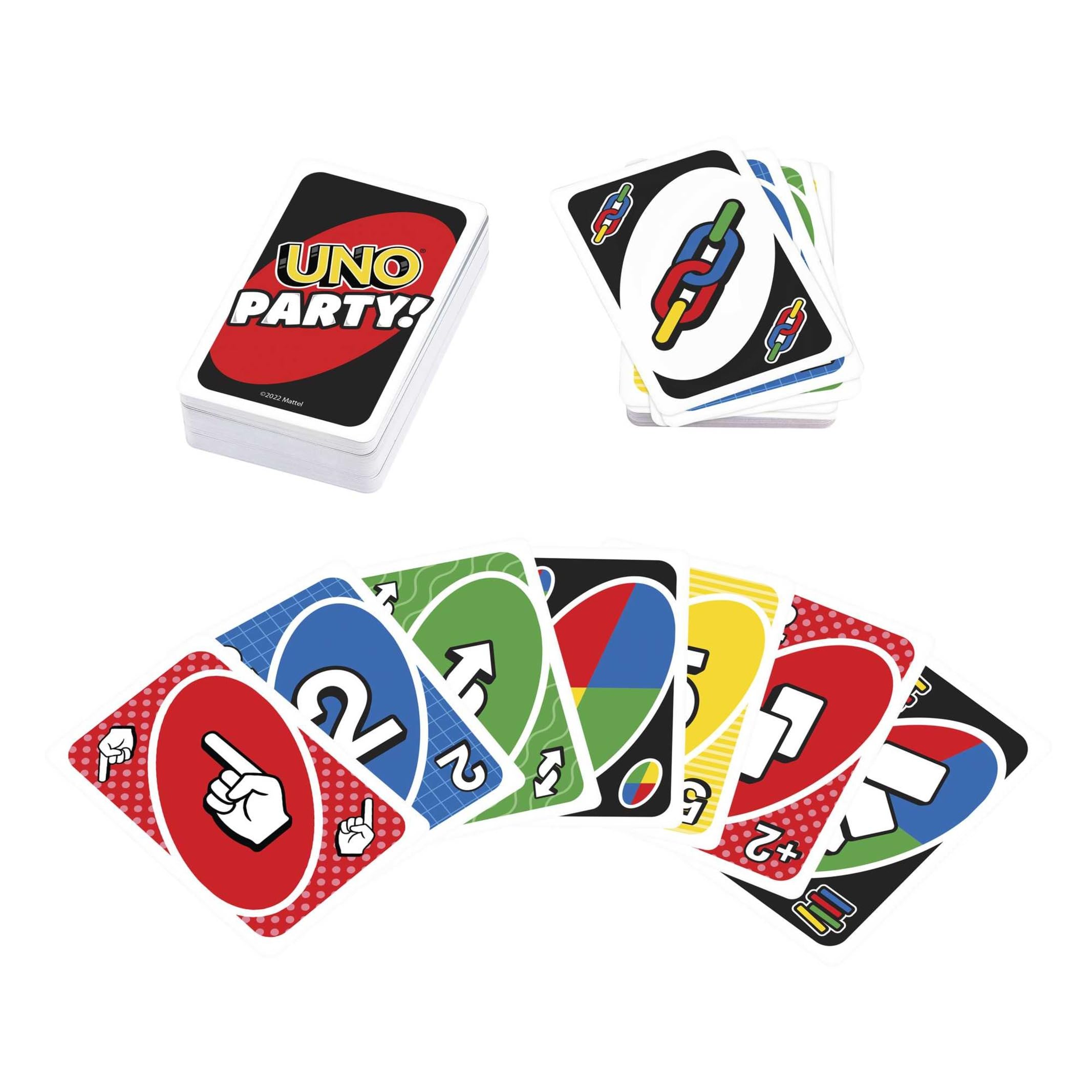 Mattel Games UNO Party Family Card Game for Large Groups, Kids and Adults, HMY49