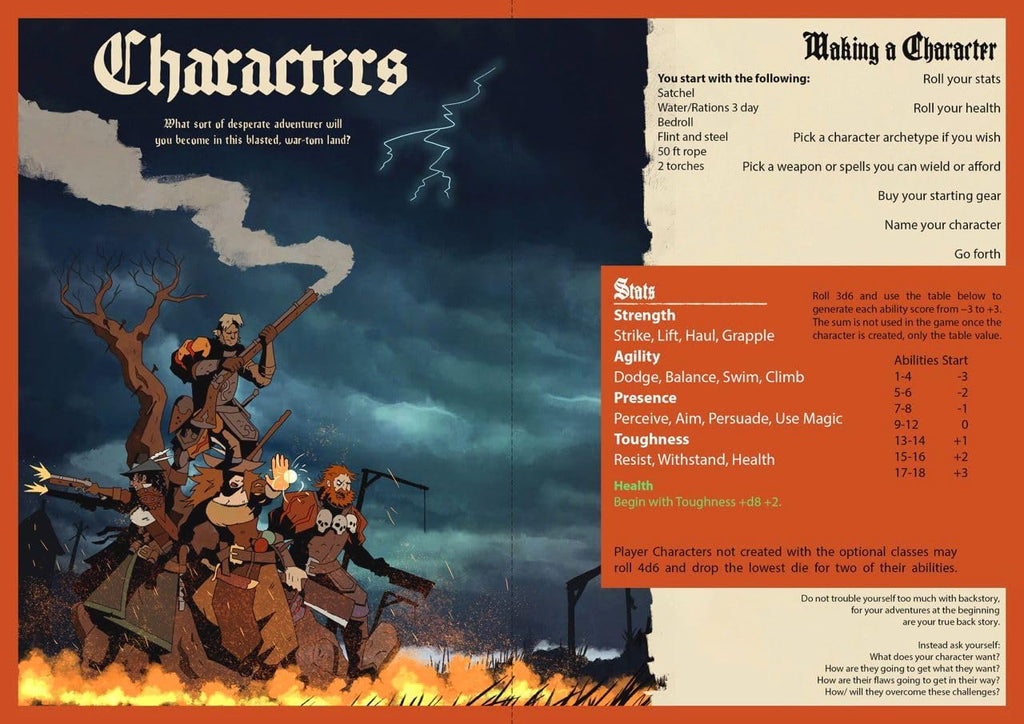 Free League Black Powder & Brimstone Core Rulebook: Grimdark Folk Horror TTRPG with Dark Magic & Chaos