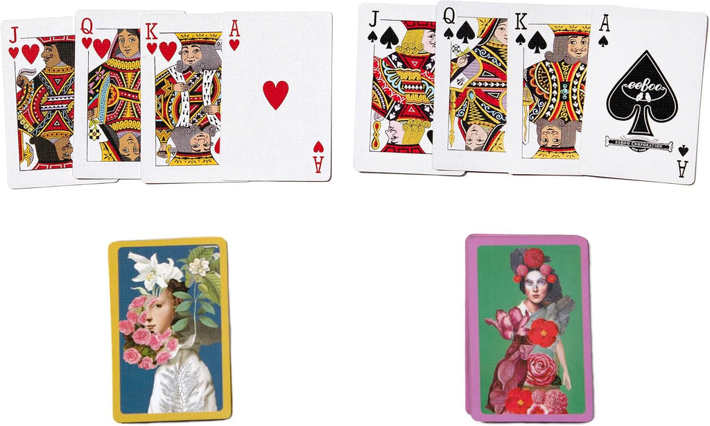 eeBoo Piece and Love Sarah's from The Garden Bridge Playing Card Set (2 Decks), 14 Years and Up.