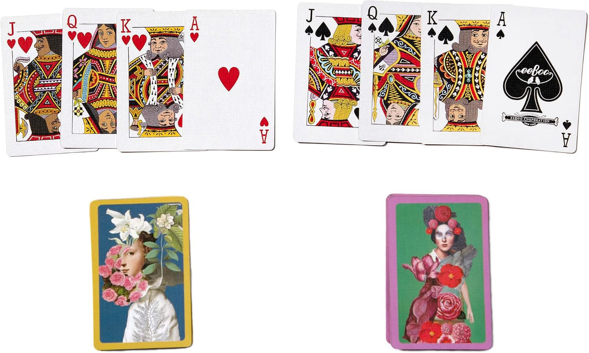 eeBoo Piece and Love Sarah's from The Garden Bridge Playing Card Set (2 Decks), 14 Years and Up.