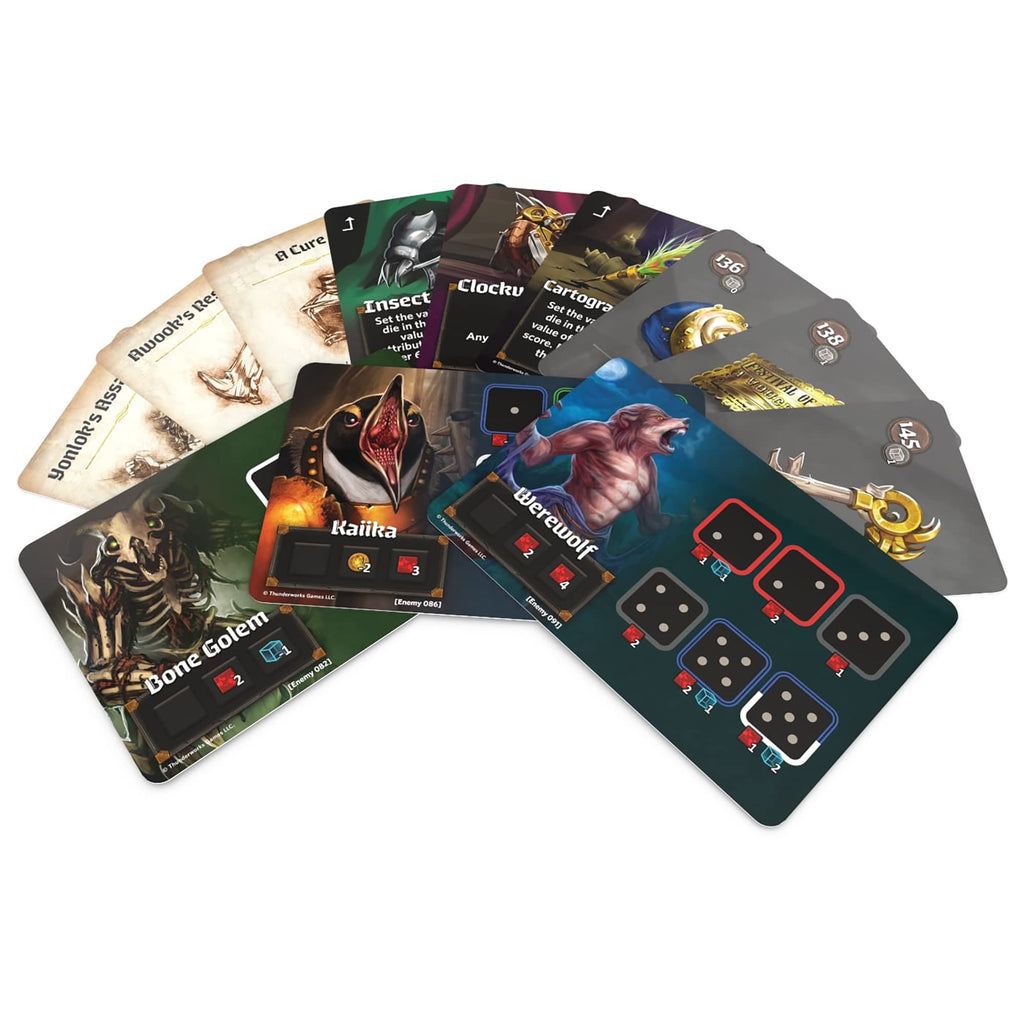 Thunderworks Games - Roll Player Adventures: Gulpax's Secret Expansion | Storybook Board Game | Cooperative Adventure Campaign | World of Ulos | Ages 14+ | Family Game for 1-4 Players | 95-150 Minutes