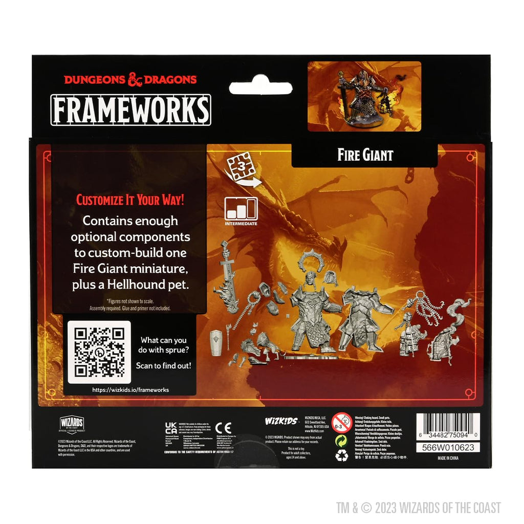 WizKids D&D Frameworks: Fire Giant - Miniature Figure