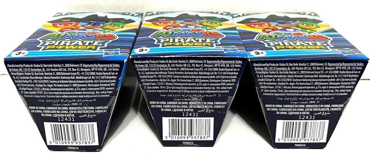 PJ Masks Surprise Box Pirate Series, Preschool Toy, Surprise Collection Box with Figure and Accessories for Kids from 3, Multi-coloured