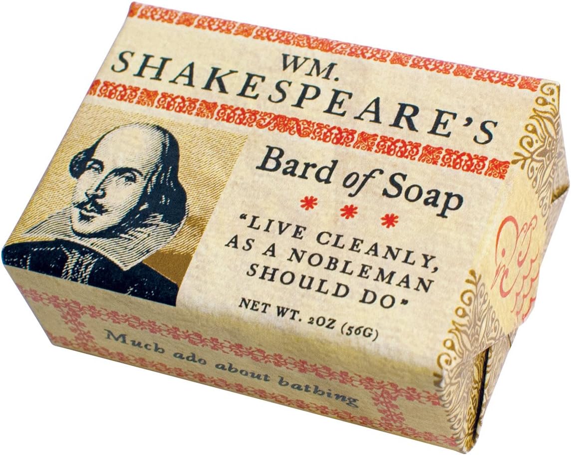 William Shakespeare's Bard of Soap - 1 Mini Bar of Soap - Made in the USA