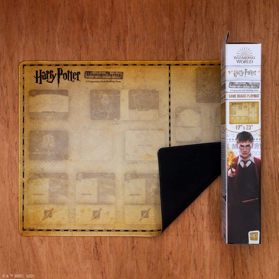 USAopoly Neoprene Game Board Playmat | Harry Potter Hogwarts Battle Cooperative Deck Building Card Game | 17” x 23” | Premium Reusable Mat | Officially-Licensed Harry Potter Merchandise