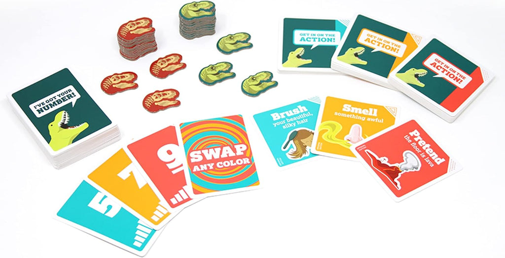On a Scale of One to T-Rex by Exploding Kittens: A Card Game for People Who Are Bad at Charades - Card Games for Adults,