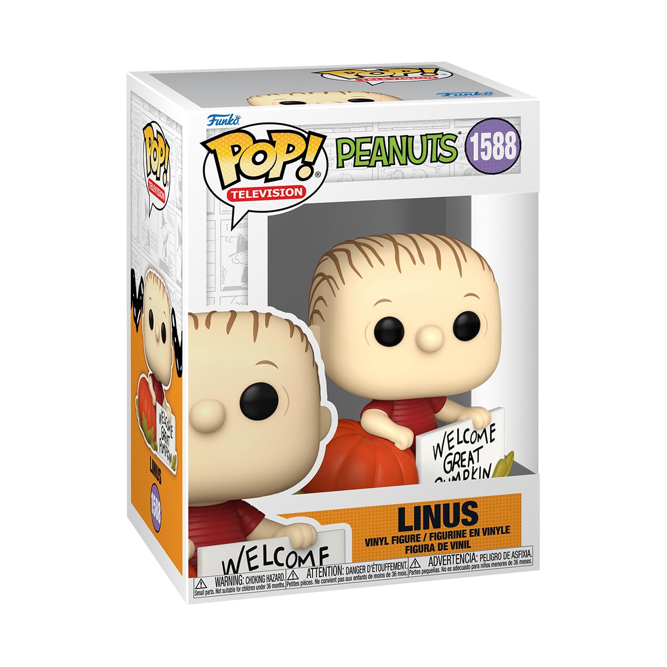Funko Pop! Movies: ITG PiecesB– Linus Van Pelt - Peanuts TV Specials - Collectable Vinyl Figure - Gift Idea - Official Merchandise - Toys for Kids & Adults - TV Fans - Model Figure for Collectors