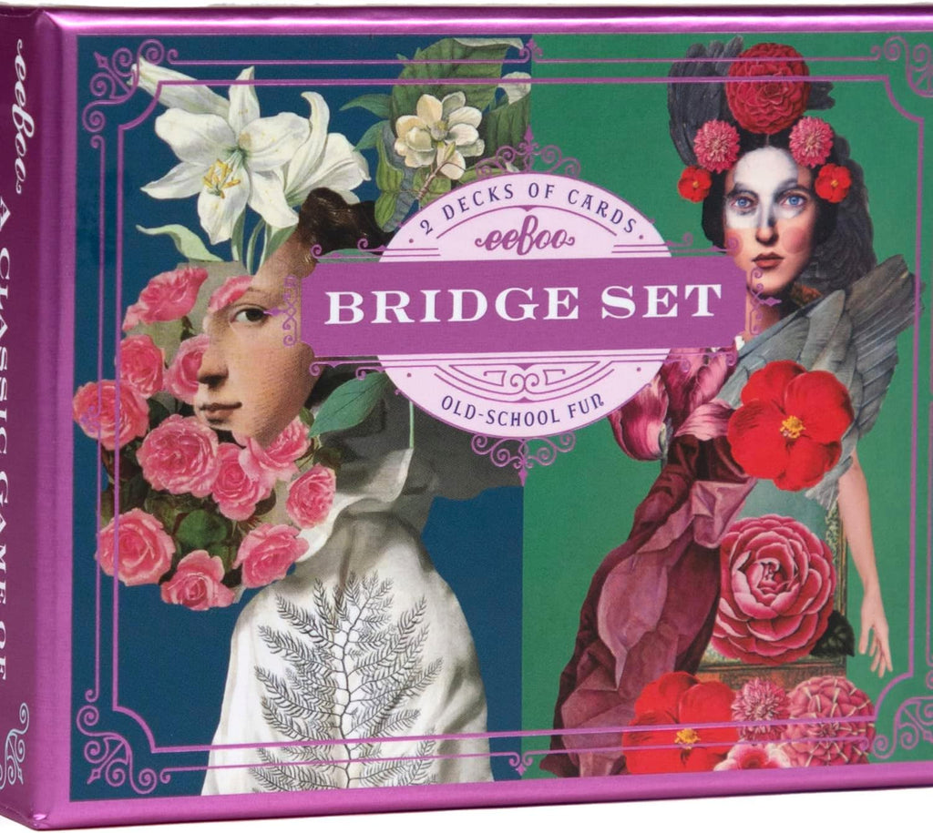 eeBoo Piece and Love Sarah's from The Garden Bridge Playing Card Set (2 Decks), 14 Years and Up.