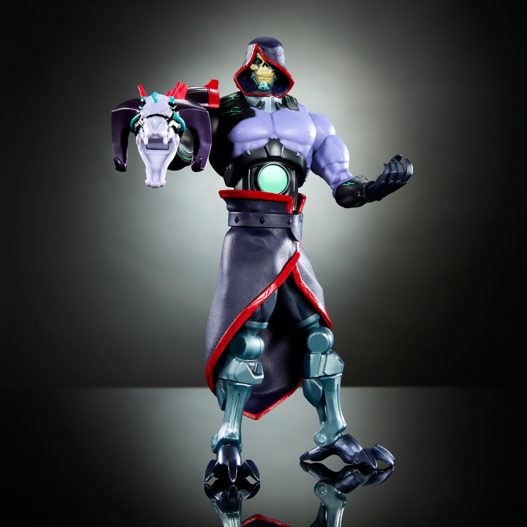 Masters of the Universe: Revolution Masterverse Skeletor Action Figure, Collectible with 30 Articulations & Posable Techno Havoc Arm, MOTU Toy, HYC46