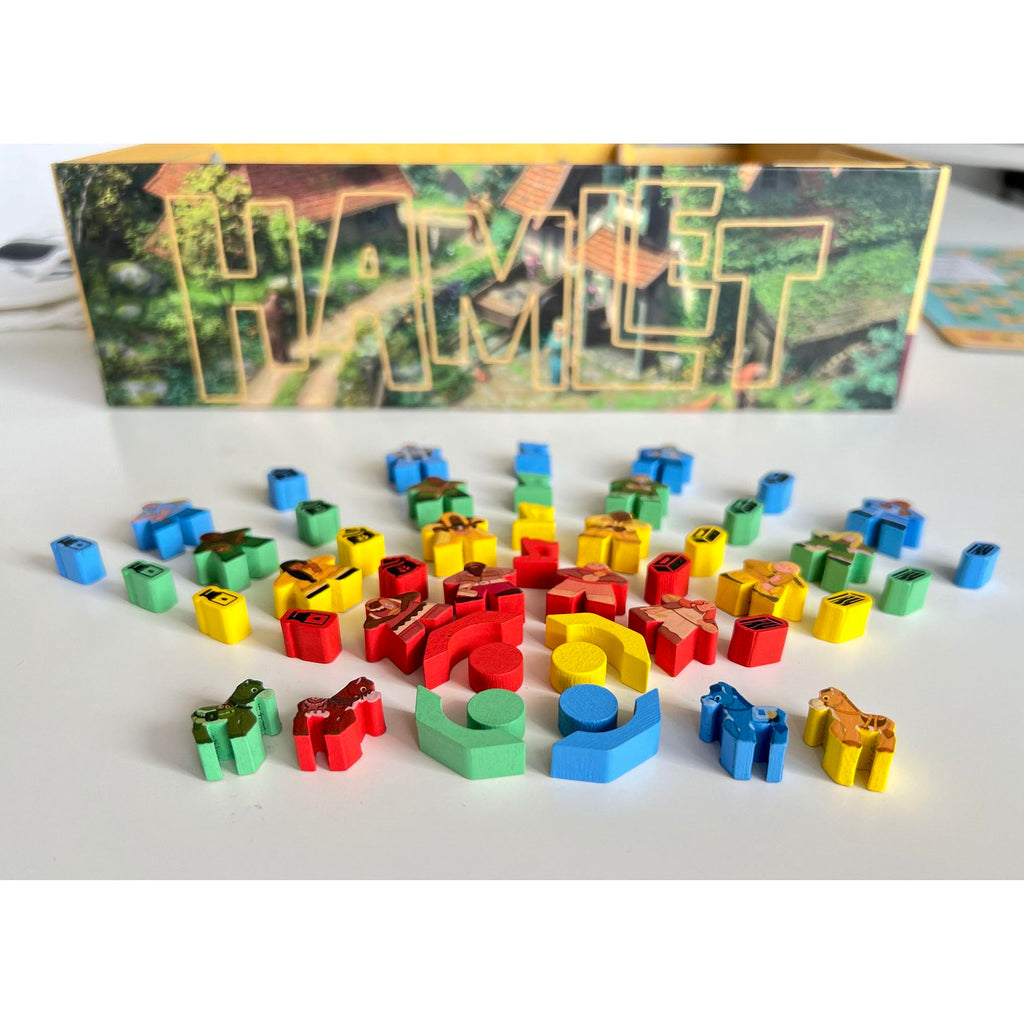 Mighty Boards: Hamlet - Competitive Tile Placement Village Building Board Game, Ages 10+, 1-4 Players, 25 Min Per Player