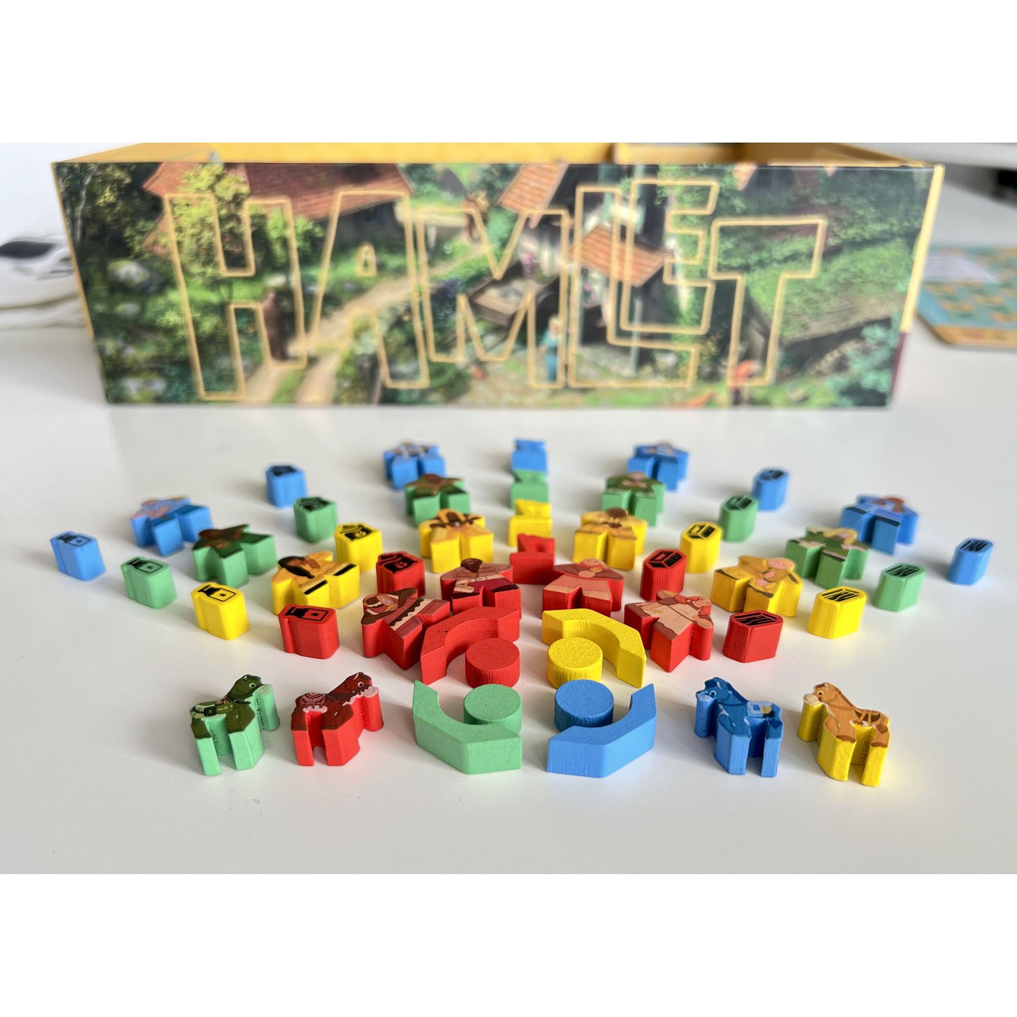 Mighty Boards: Hamlet - Competitive Tile Placement Village Building Board Game, Ages 10+, 1-4 Players, 25 Min Per Player