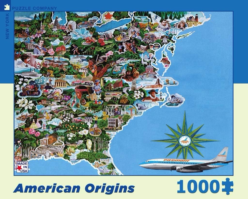 New York Puzzle Company - American Airlines American Origins - 1000 Piece Jigsaw Puzzle