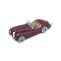 Bburago 1:24 Bijoux Jaguar XK 120 Roadster (1951) Assorted Colours, Silver Or Wine Red Metallic