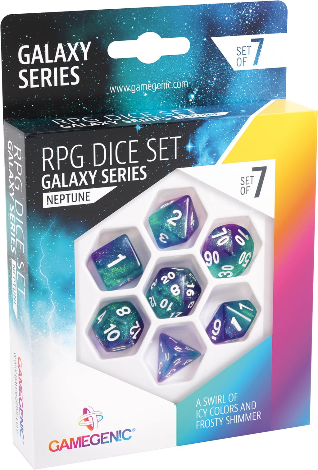 Gamegenic Neptune Role Playing Dice Set (7pcs)