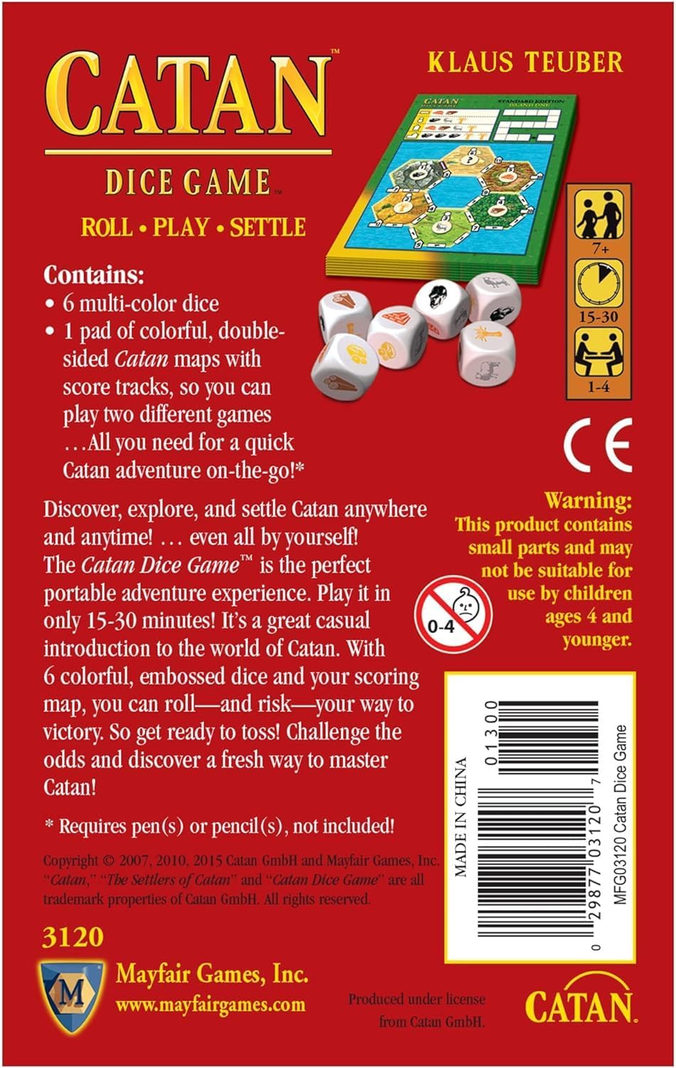Catan CATAN Dice Game- Clamshell