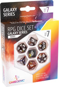Gamegenic - Galaxy Series - Mars - RPG Dice Set - Set of 7 Dice Role Playing (JDR) - Board Games - Card Games - Dice Games - Accessories and Supplies for Board Games