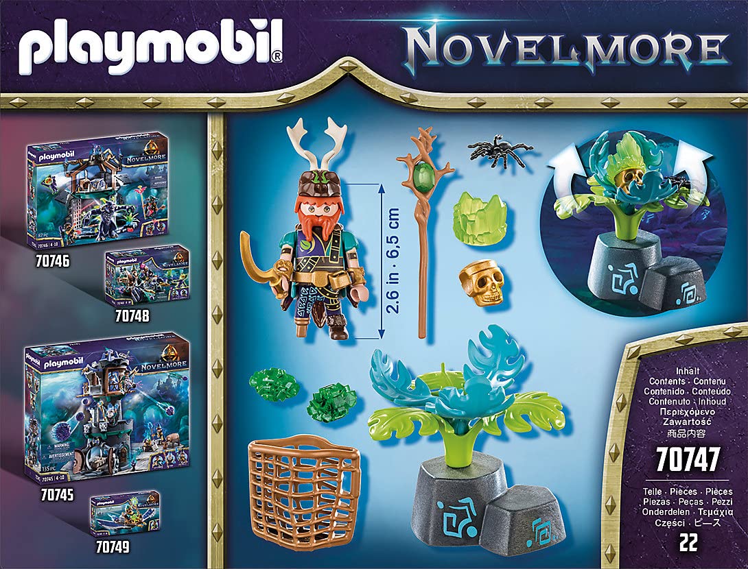 Playmobil 70747 Novelmore Knights Violet Vale - Plant Magician, Fun Imaginative Role-Play, PlaySets Suitable for Children Ages 4+