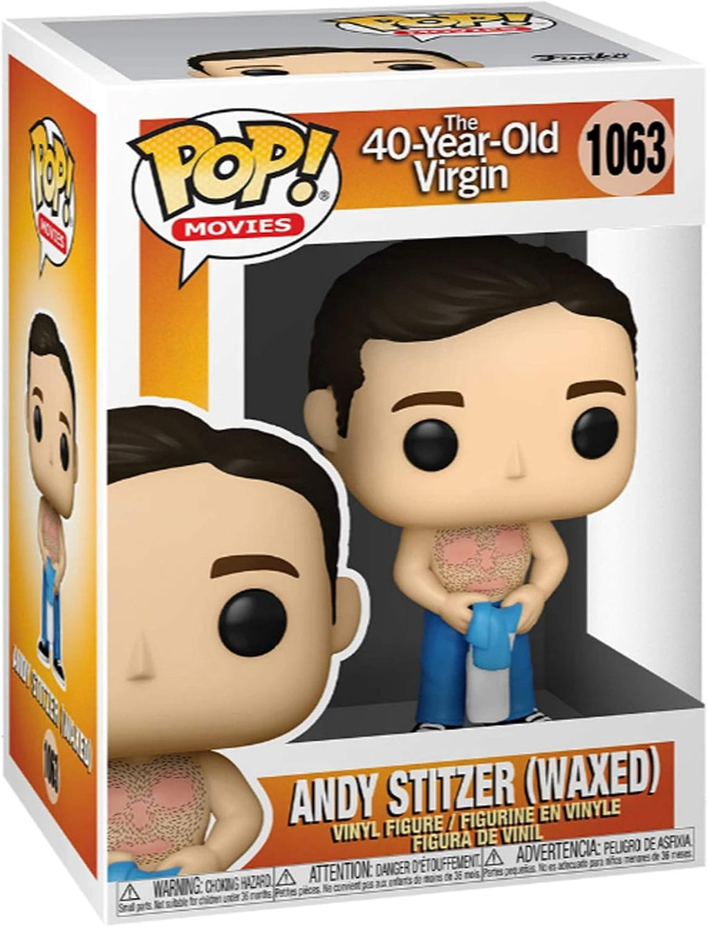 Funko POP! Movies: 40 Year Old Virgin - Andy Stilzer Waxed - Collectable Vinyl Figure - Gift Idea - Official Merchandise