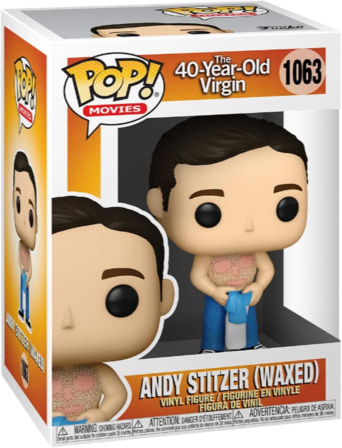Funko POP! Movies: 40 Year Old Virgin - Andy Stilzer Waxed - Collectable Vinyl Figure - Gift Idea - Official Merchandise