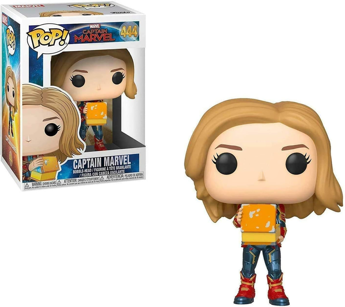 Funko 37685 POP Captain Marvel Holding Lunchbox 1 Collectible Figure, Multicolour