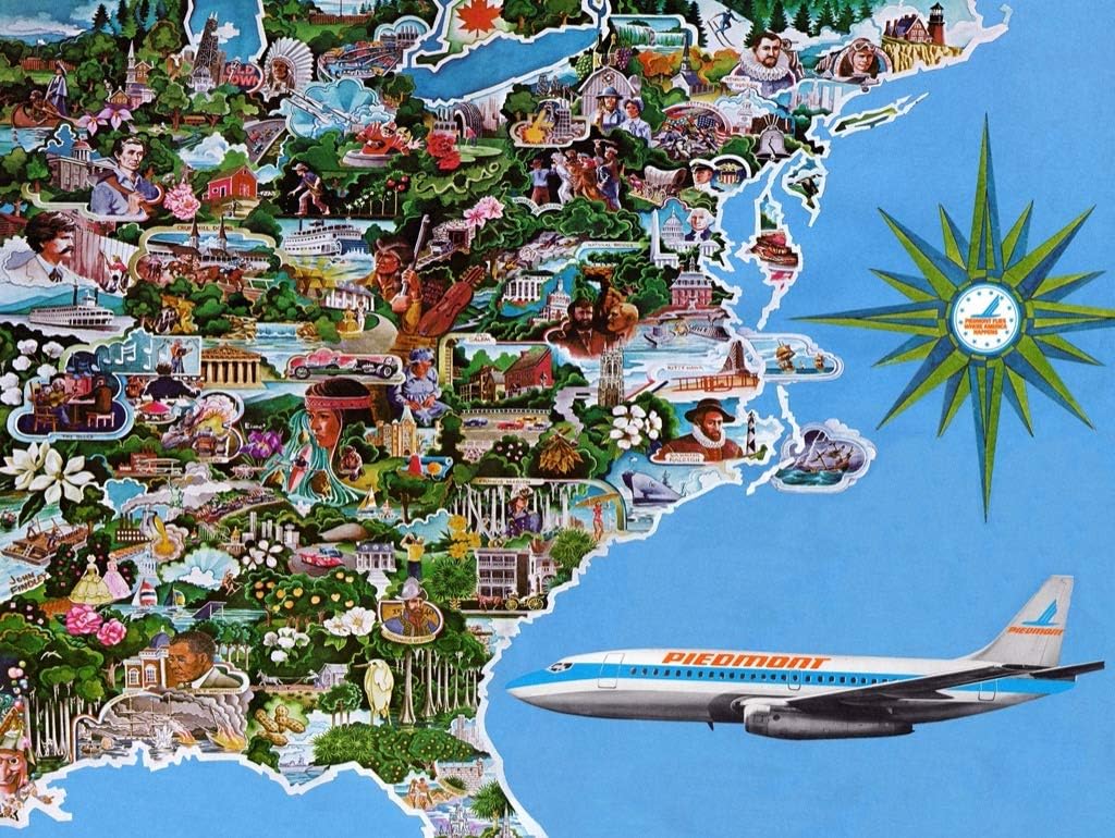New York Puzzle Company - American Airlines American Origins - 1000 Piece Jigsaw Puzzle