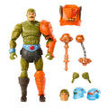 Masters of the Universe Masterverse New Eternia Man-At-Arms Action Figure, 30 Articulations, Swappable Head, Hands & Mace, MOTU Toy, HYC48