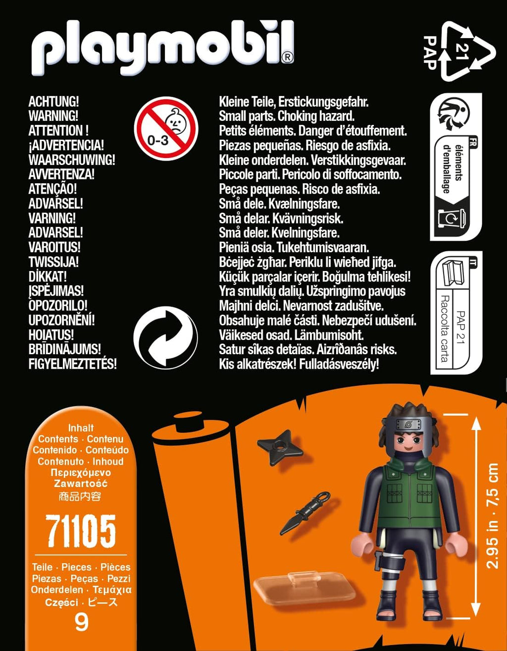 Playmobil 71105 Naruto: Yamato Figure Set, Naruto Shippuden Anime Collectors Figure, Playset Suitable for Children and f