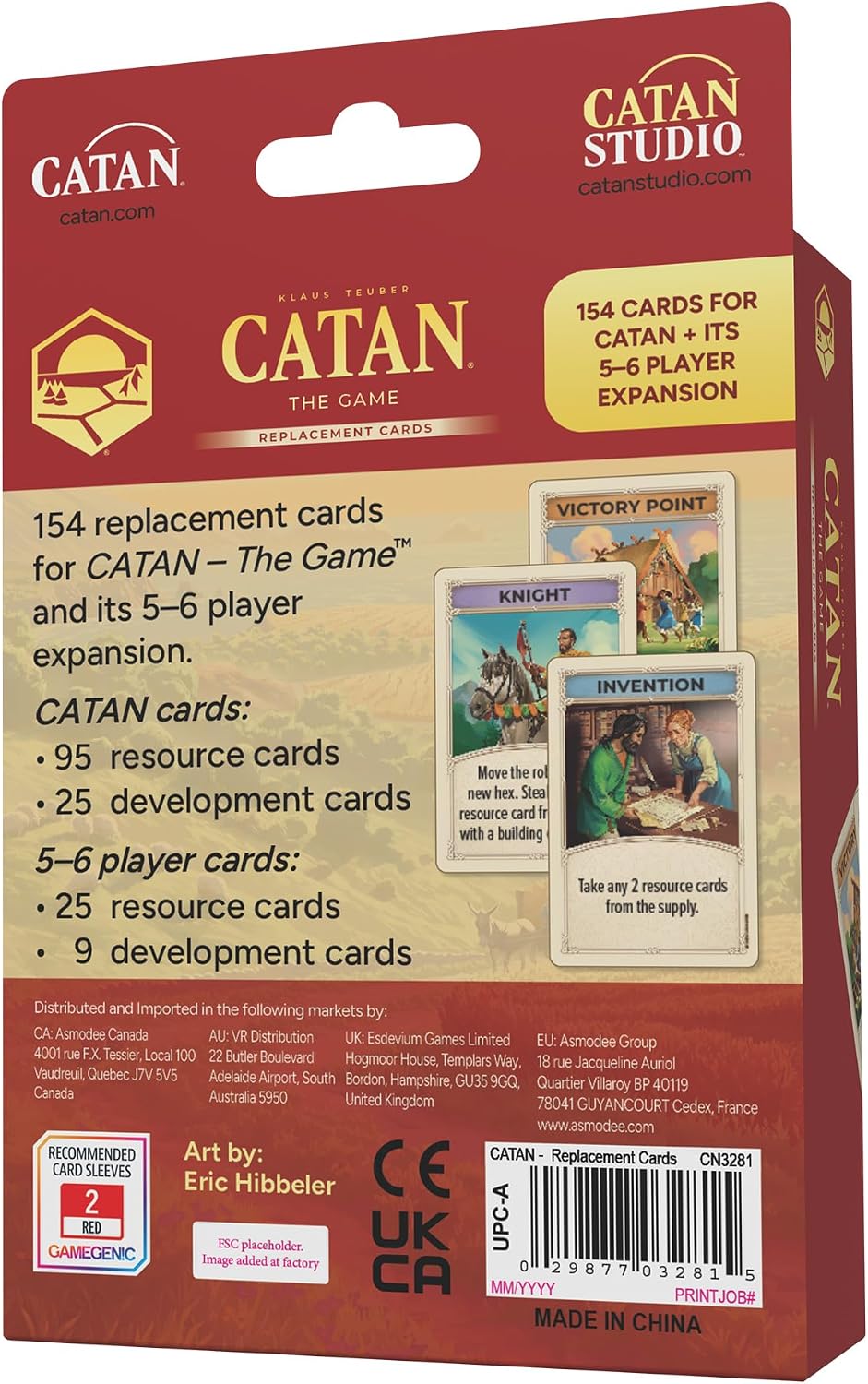 CATAN Base Game Card Accessory (6th Edition)