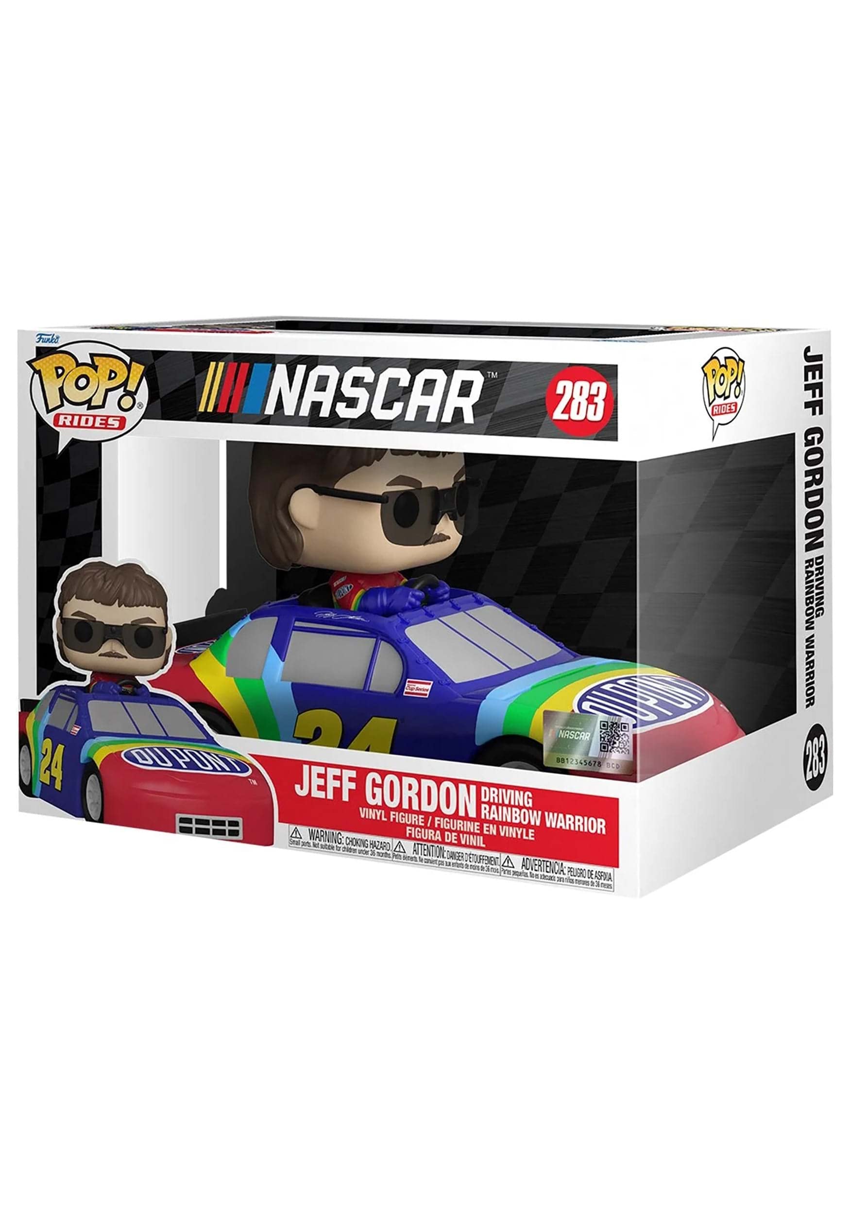 Funko POP! Ride Super Deluxe: NASCAR - Jeff Gordon - (Rainbow Warrior) - Collectable Vinyl Figure - Gift Idea - Official Merchandise - Toys for Kids & Adults - Sports Fans
