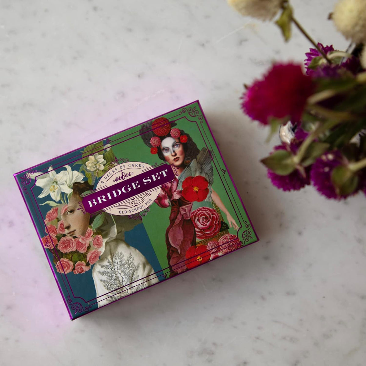 eeBoo Piece and Love Sarah's from The Garden Bridge Playing Card Set (2 Decks), 14 Years and Up.