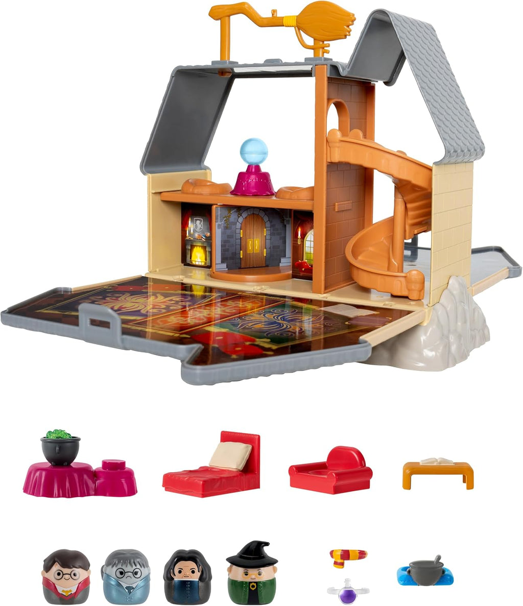 Squish-a-longs “Harry Potter” Hogwarts Castle Playset - Severus Snape, Harry Potter, Minerva McGonagall, and Moaning Myr