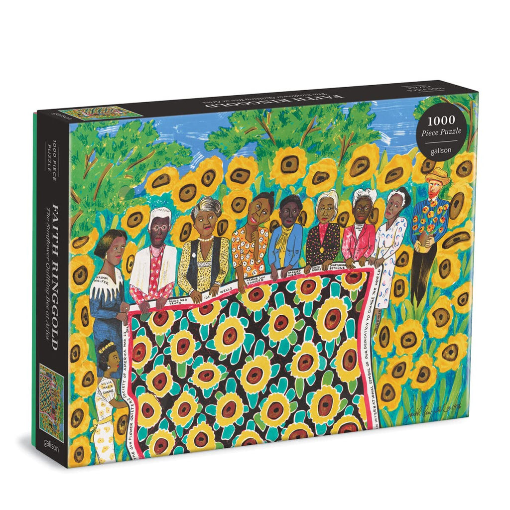 Galison 9780735370067 Faith Ringgold The Sunflower Quilting Bee at Arles 1000 Piece Puzzle